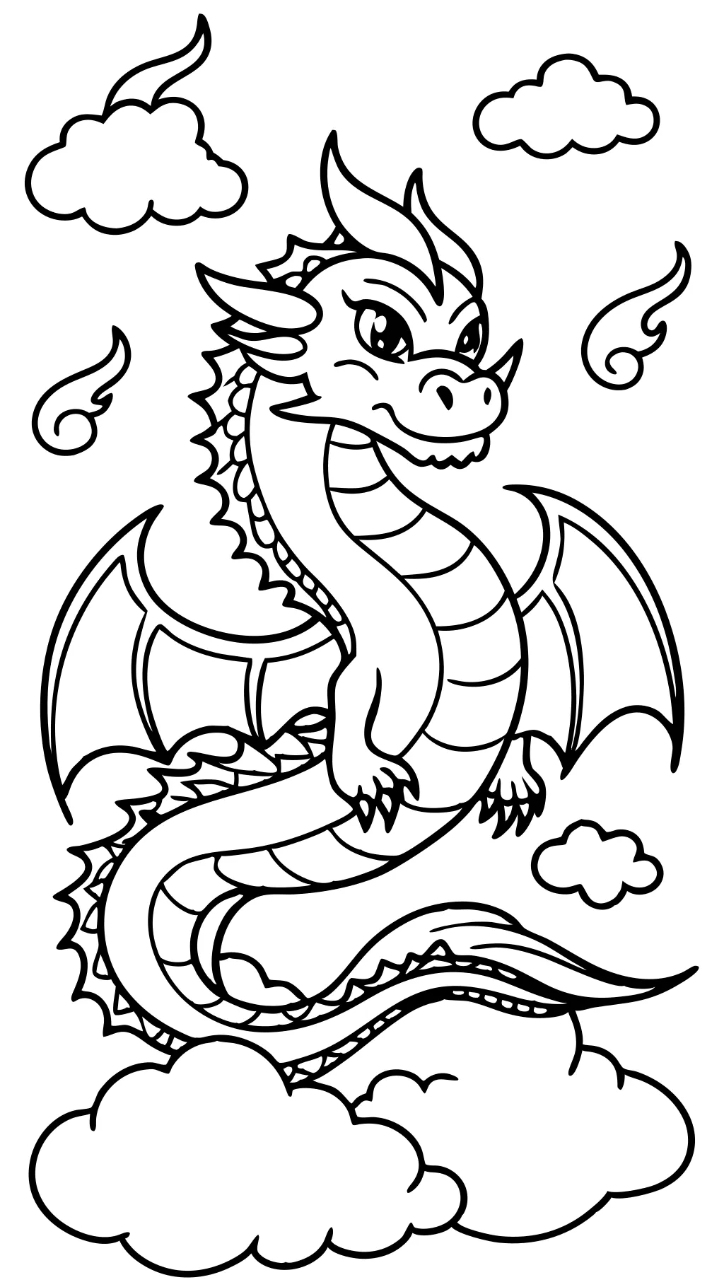 coloring pages of cool dragons